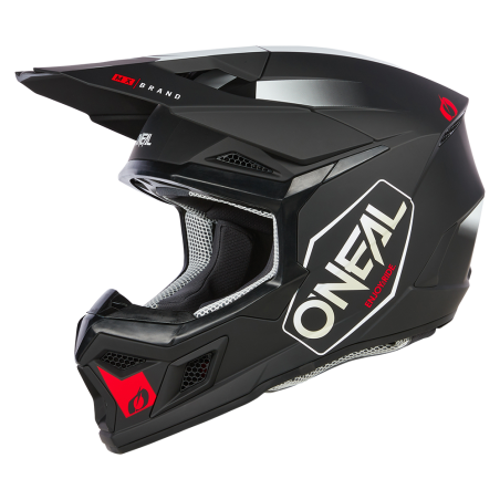 0625-191 Casco 3SRS HEXX nero/bianco/rosso XS (53/54 cm)
