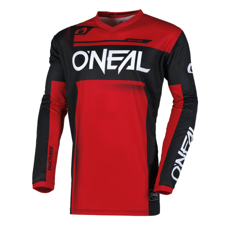 E006-012 Maglia ELEMENT RACEWEAR nera/rossa S