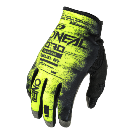 M031-069 MAYHEM Guanto SCARZ nero/giallo neon M/8