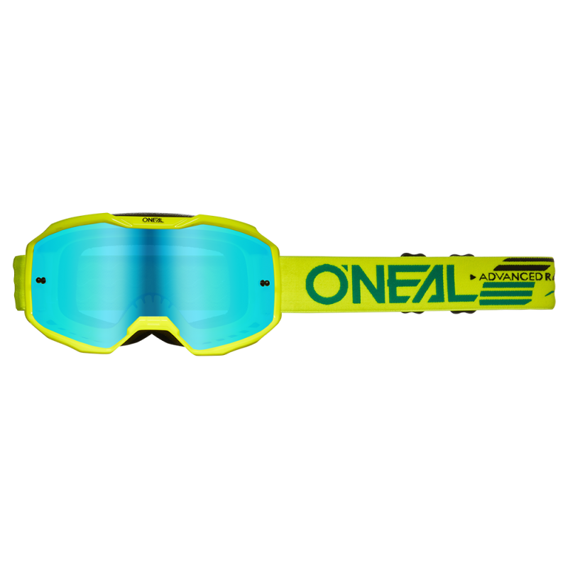 6029-011 B-10 Goggle SOLID giallo neon - blu radio