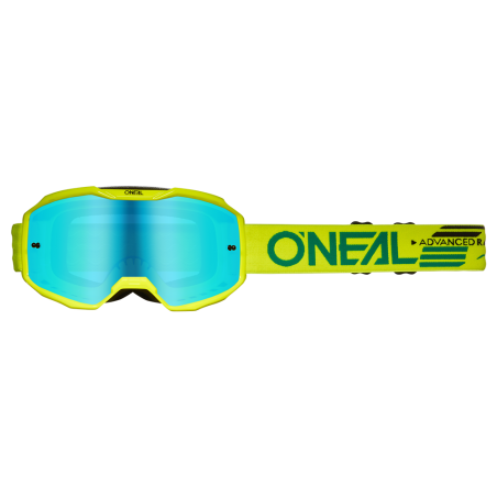 6029-011 B-10 Goggle SOLID giallo neon - blu radio