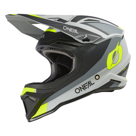 0634-323 Casco 1SRS STREAM nero/giallo neon M (57/58 cm)