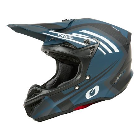 0628-271 Casco 5SRS in poliacrilite SPIKE blu/bianco XS (53/54 cm)