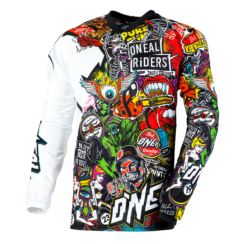 0023C-102 Maglia MAYHEM CRANK nera/multicolore S