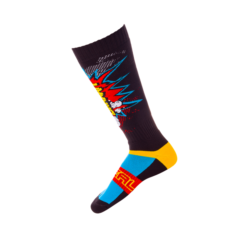 0356U-113 Calzino PRO MX BRAAAPP nero/multicolore (taglia unica)