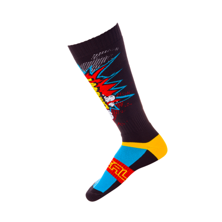 0356U-113 Calzino PRO MX BRAAAPP nero/multicolore (taglia unica)