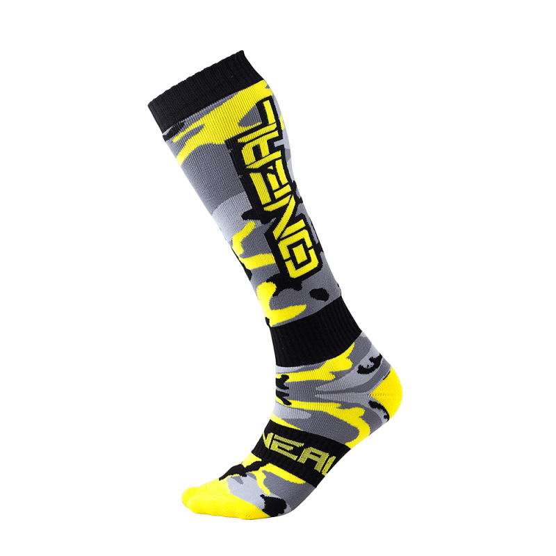 0356-733 Calzino PRO MX HUNTER nero/grigio/giallo neon (taglia unica)
