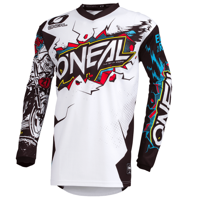 001E-92S Maglia ELEMENT VILLAIN bianca S