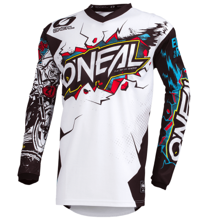 001E-92S Maglia ELEMENT VILLAIN bianca S