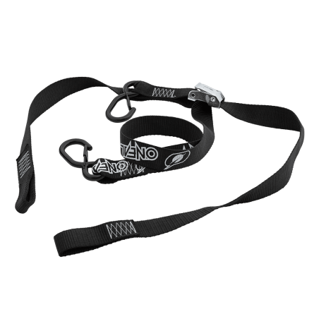 3073-200 DE LUXE Soft Hook Tie Downs LOGO nero (2 pezzi)