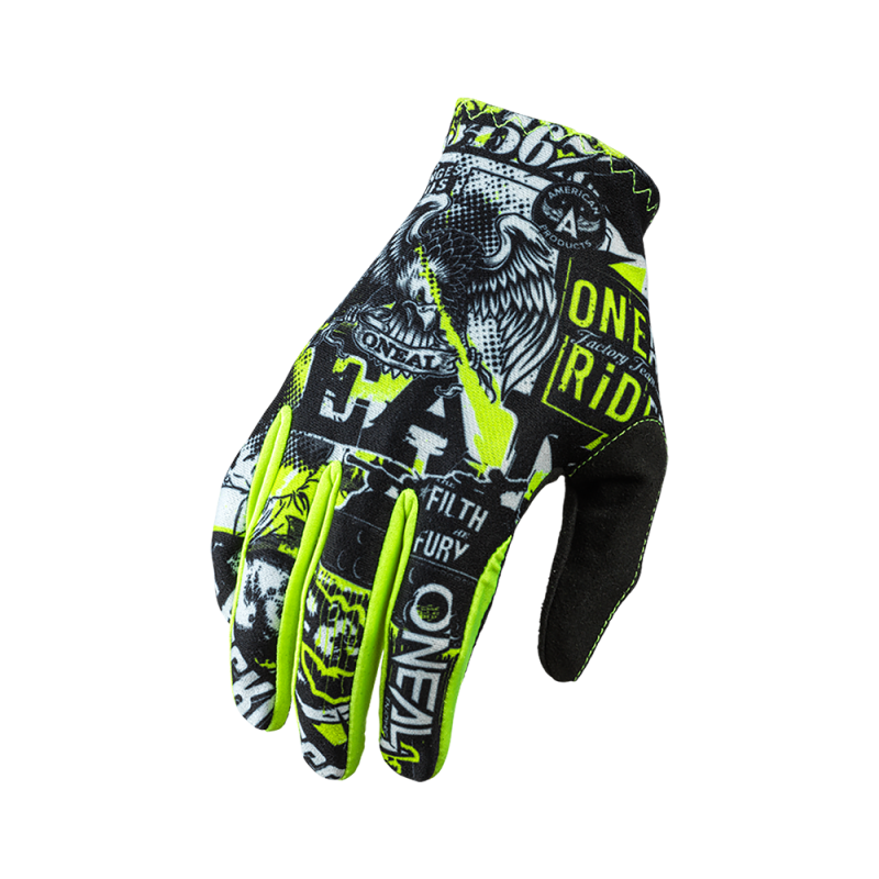 0391-208 Guanto MATRIX ATTACK nero/giallo neon S/8