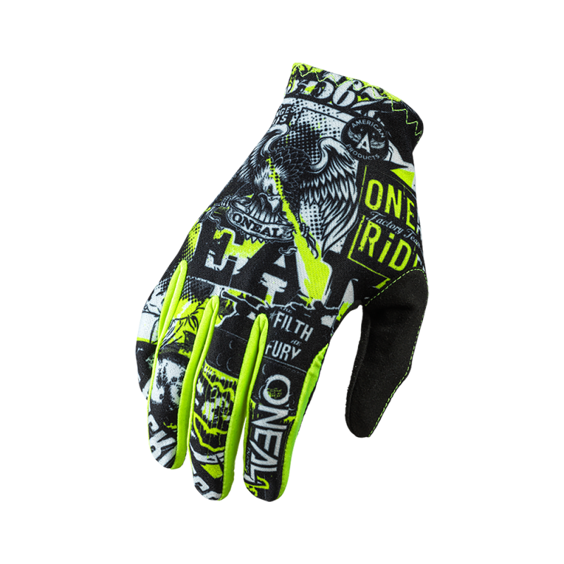 0391-201 Guanto MATRIX Youth ATTACK nero/giallo neon XS/1-2