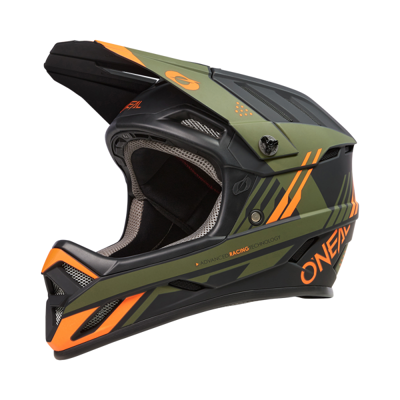 0500-731 Casco BACKFLIP STRIKE nero/arancione/oliva XS (53/54 cm)