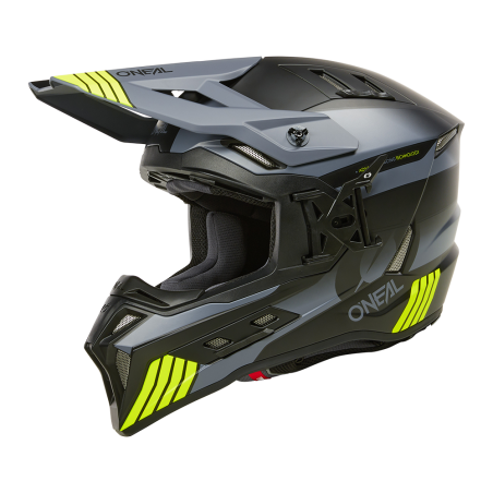 EXSRS-201 Casco EX-SRS HITCH nero/grigio/giallo neon XS (53/54 cm)