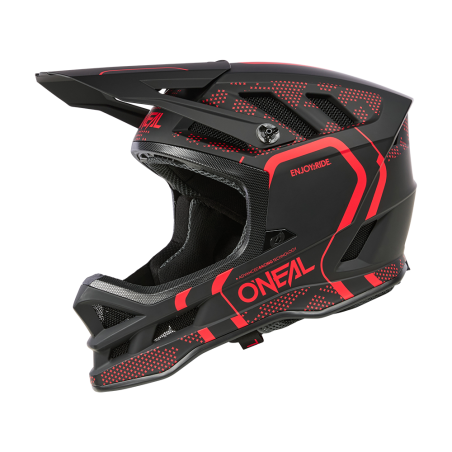 0453-081 Casco BLADE Polyacrylite STRIKE nero/rosso XS (53/54 cm)