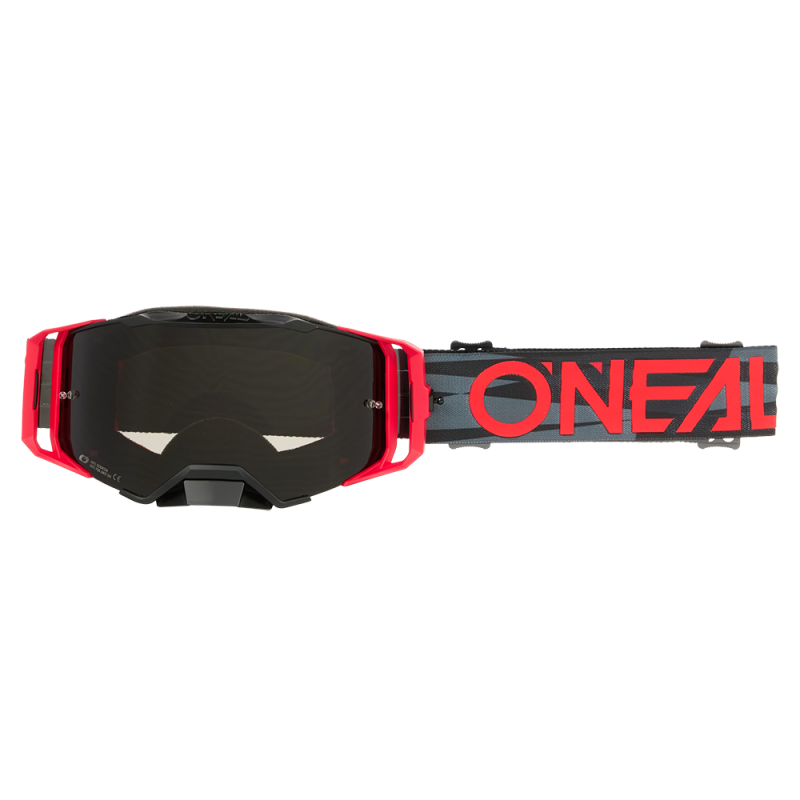 6036-014 B-33 Goggle ICTUS nero/rosso - grigio