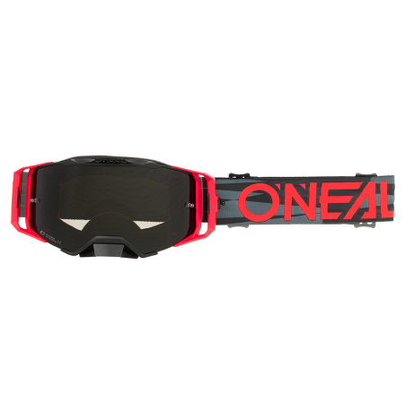 6036-014 B-33 Goggle ICTUS nero/rosso - grigio