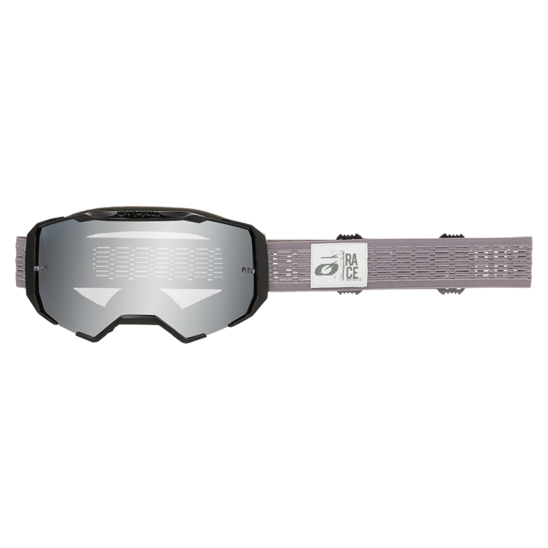 6038-012 B-22 Goggle STATIC grigio - specchio argento
