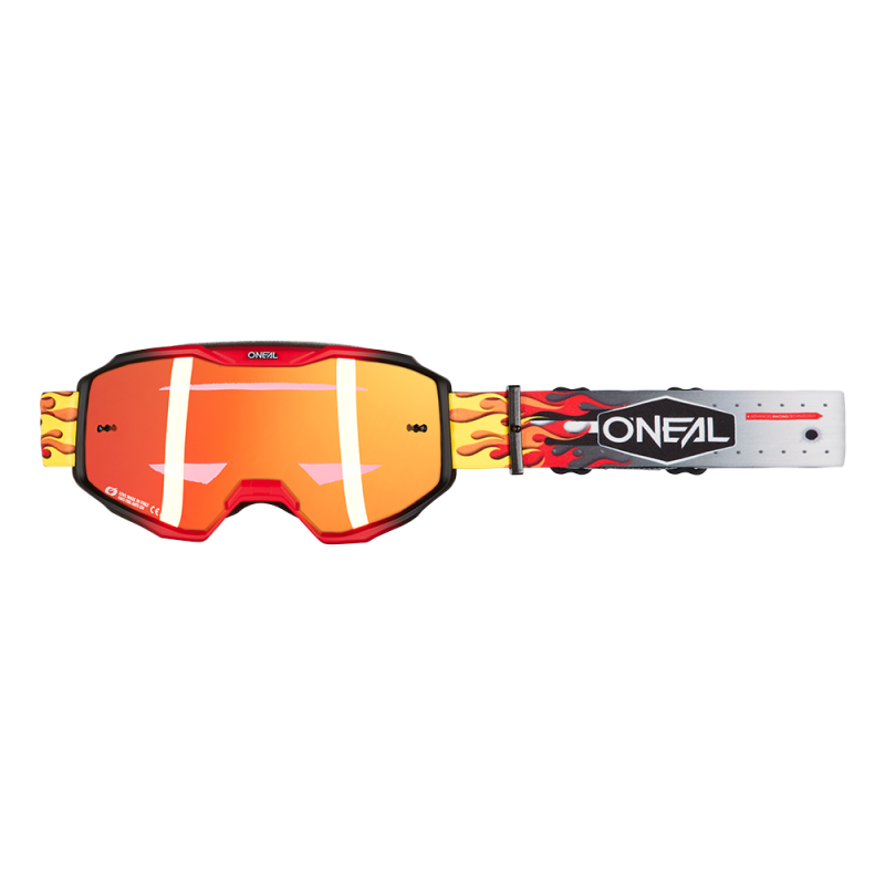 6029-131 B-10 Goggle HR multi - radio rosso
