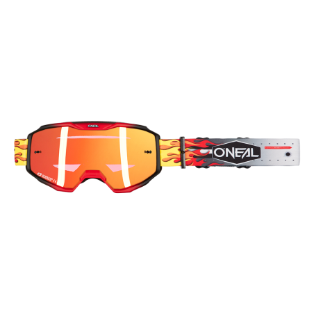 6029-131 B-10 Goggle HR multi - radio rosso
