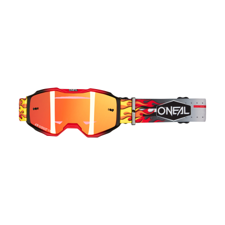 6029-133 B-10 Youth Goggle HR multi - rosso radio