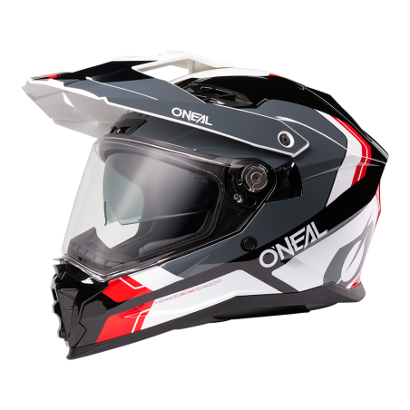 DSRS-171 Casco D-SRS NOMAD nero/bianco/rosso XS (53/54 cm)