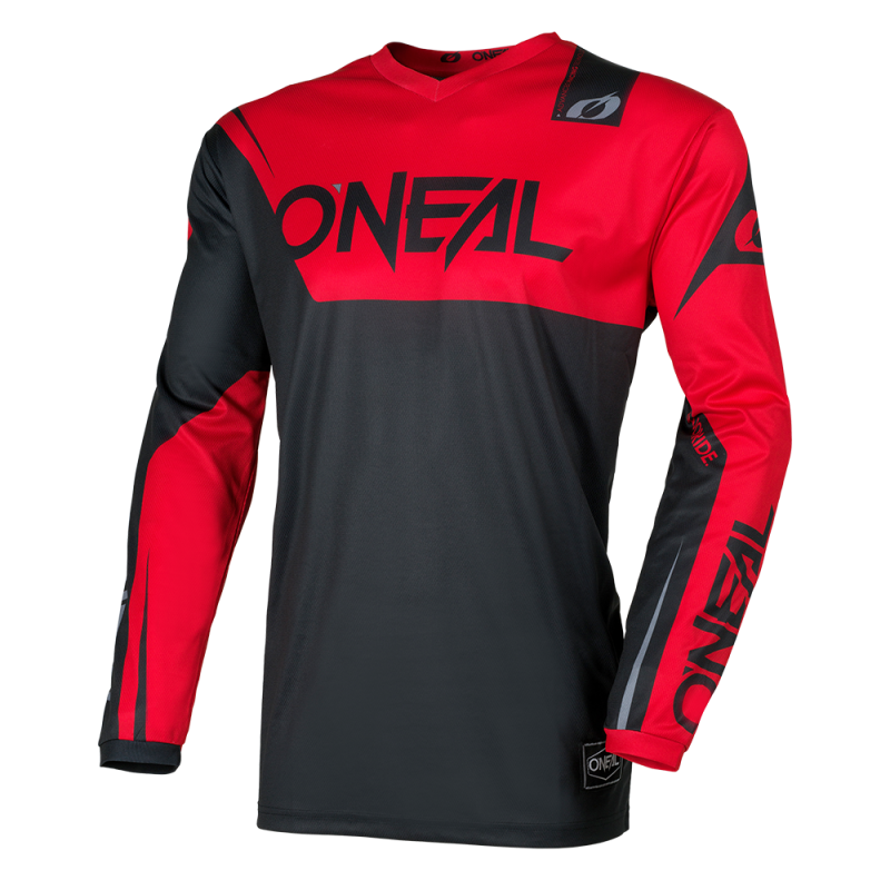 E007-042 Maglia ELEMENT RACEWEAR nera/rossa S