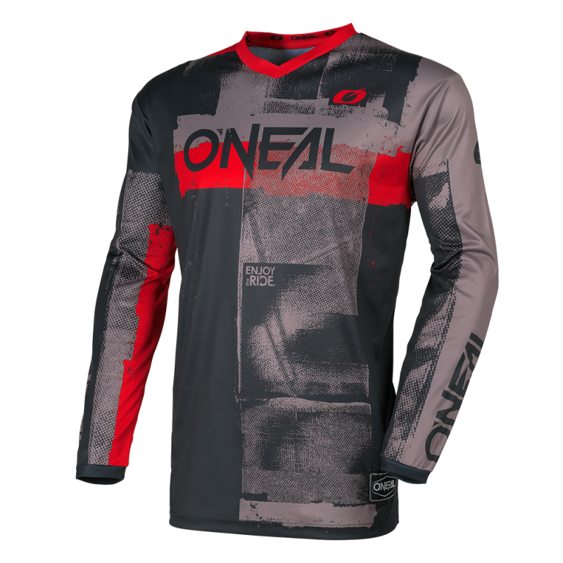E007-212 Maglia ELEMENT ROLLER grigio/rosso S