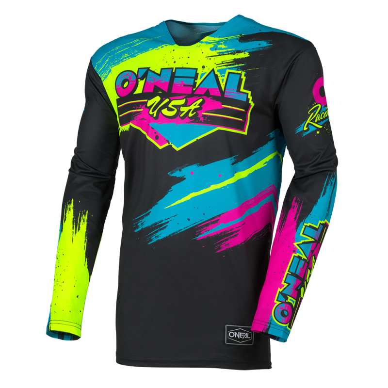 M007-212 Maglia MAYHEM RESEDA nera/giallo neon S