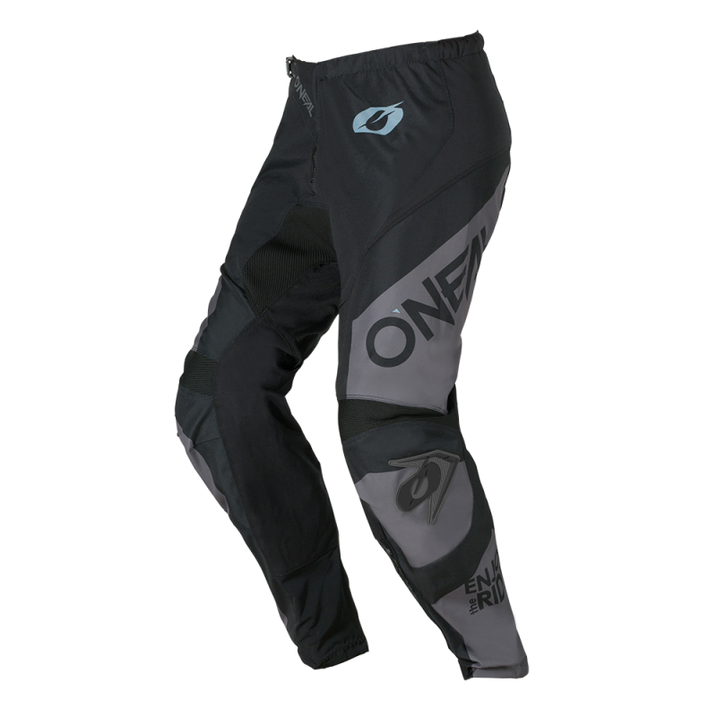 E027-0128 Pantaloni ELEMENT RACEWEAR nero/grigio 28/44