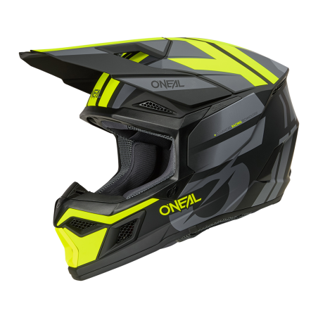 0625-101 Casco 3SRS RIDE nero/grigio/giallo neon XS (53/54 cm)