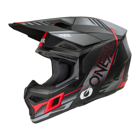 0625-181 Casco 3SRS HAZE nero/grigio/rosso XS (53/54 cm)