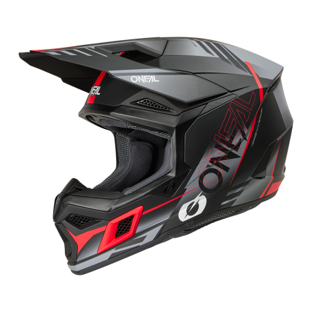 0625-181 Casco 3SRS HAZE nero/grigio/rosso XS (53/54 cm)