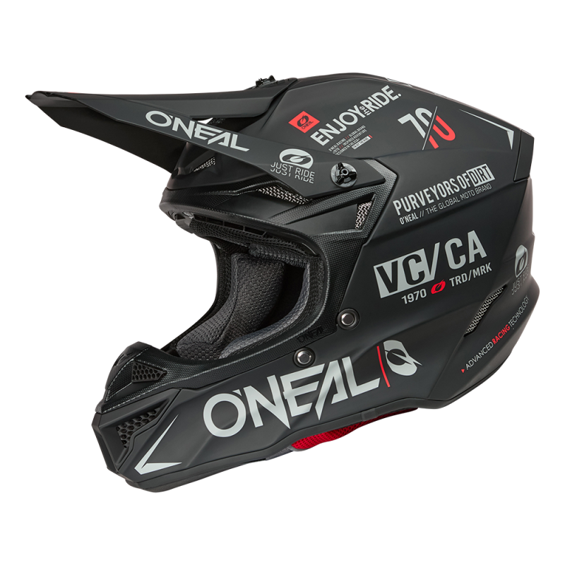 0628-501 Casco 5SRS in poliacrilite BRAND nero/grigio XS (53/54 cm)