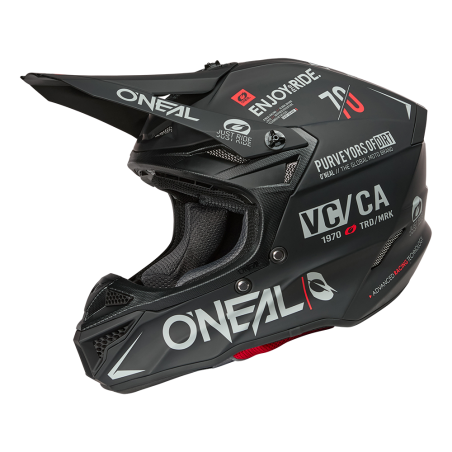 0628-501 Casco 5SRS in poliacrilite BRAND nero/grigio XS (53/54 cm)