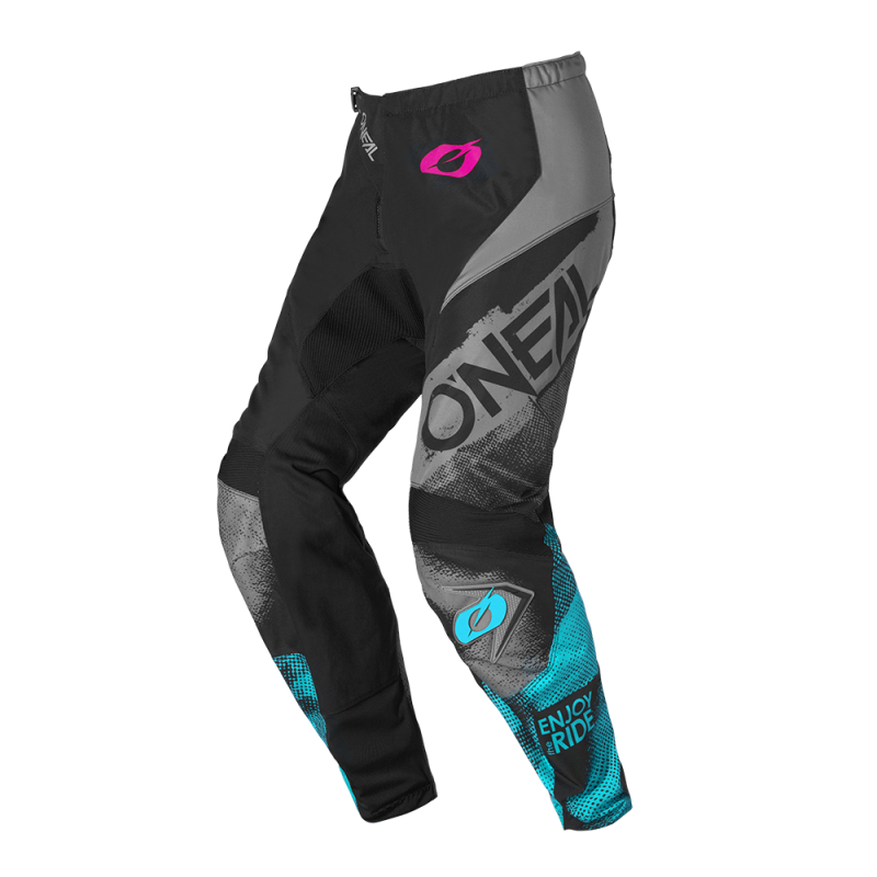 E027-7127 Pantaloni da donna ELEMENT ROLLER nero/ciano 26/32