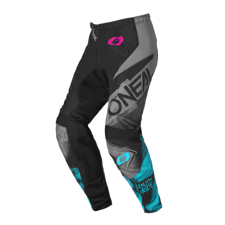 E027-7127 Pantaloni da donna ELEMENT ROLLER nero/ciano 26/32