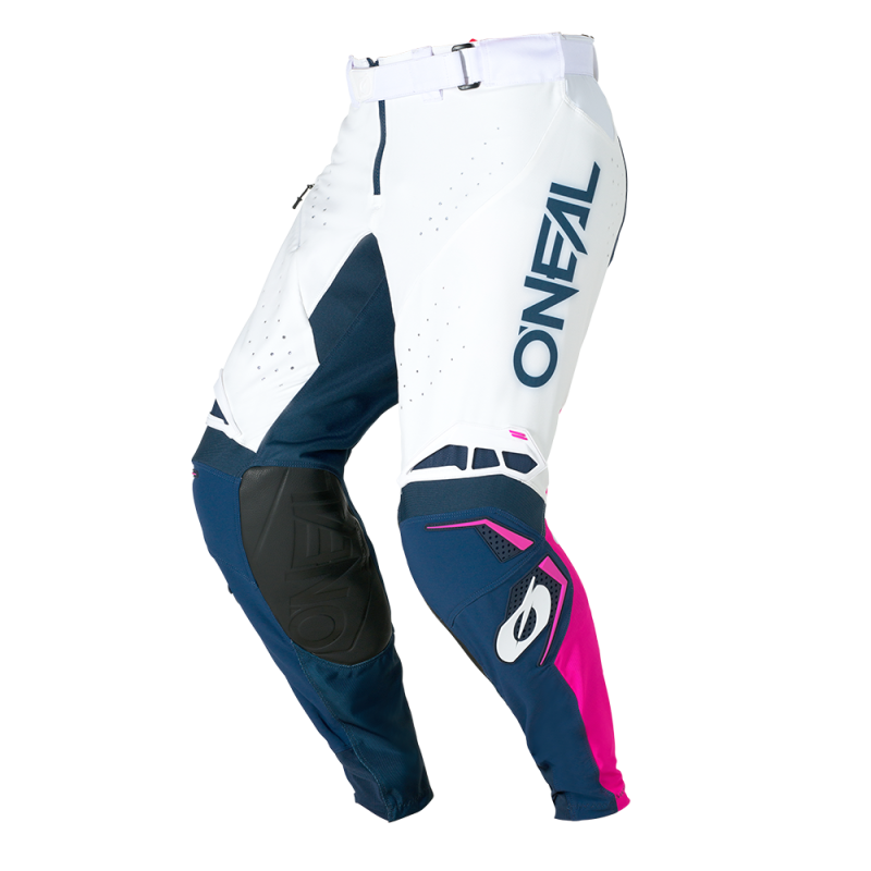 P010-2036 Pantaloni PRODIGY FIVE FIVE blu navy/bianco/rosa 36/52