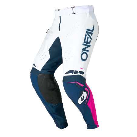 P010-2036 Pantaloni PRODIGY FIVE FIVE blu navy/bianco/rosa 36/52