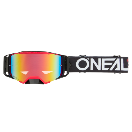 6036-021 B-33 Goggle HEXA nero/rosso - rosso radio