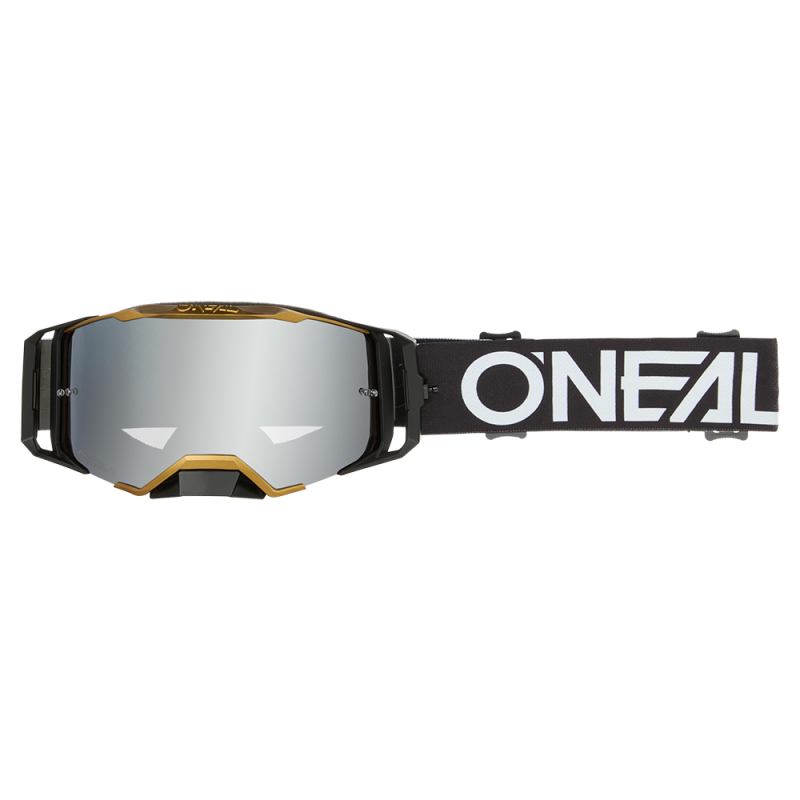 6036-022 B-33 Goggle HEXA nero/oro - specchio argento