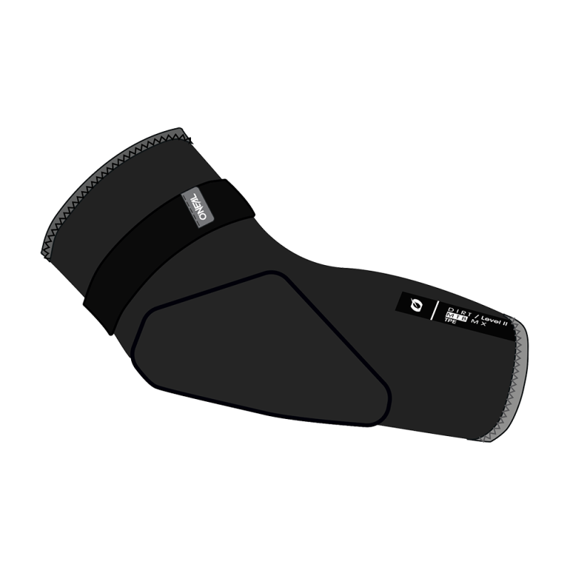 0253-022 DIRT Youth Elbow nero S/M