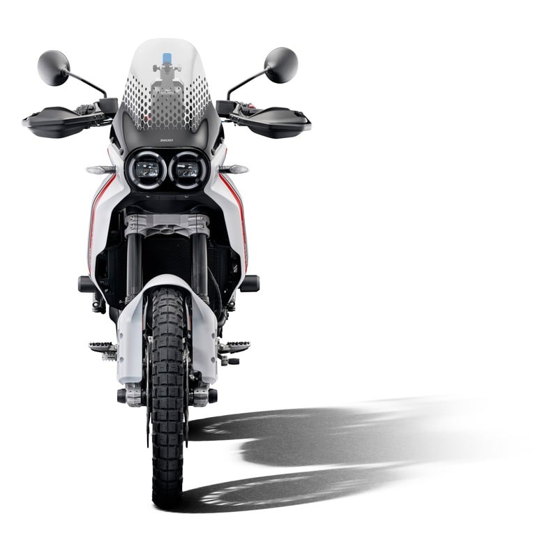 PRN011933-015986-01 Kit de protection de fourche avant et arrière Ducati Desertx 2022+ Evotech-perfo
