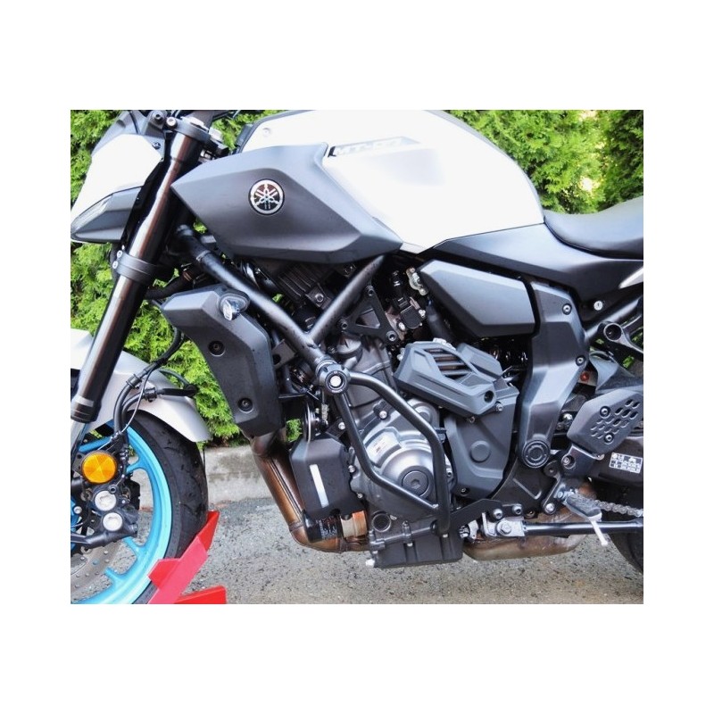 Barre Paramotore RDmoto - kit barre di protezione tampone trapezoidale nero YAMAHA XSR 700 690 2025 2025