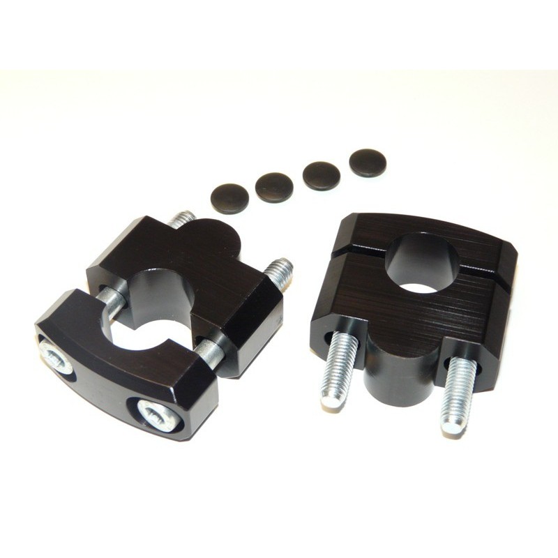 Riser manubrio - diam 28mm +25mm - kit - argento YAMAHA Tenere 700 Rally 700 2020 2026