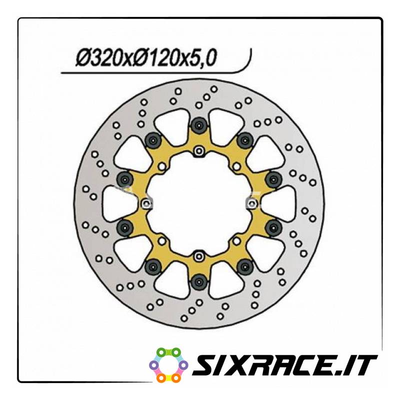 722-59189 - DISQUE DE FREIN NG 722 Husqvarna TE 510cc 2004-2010 -