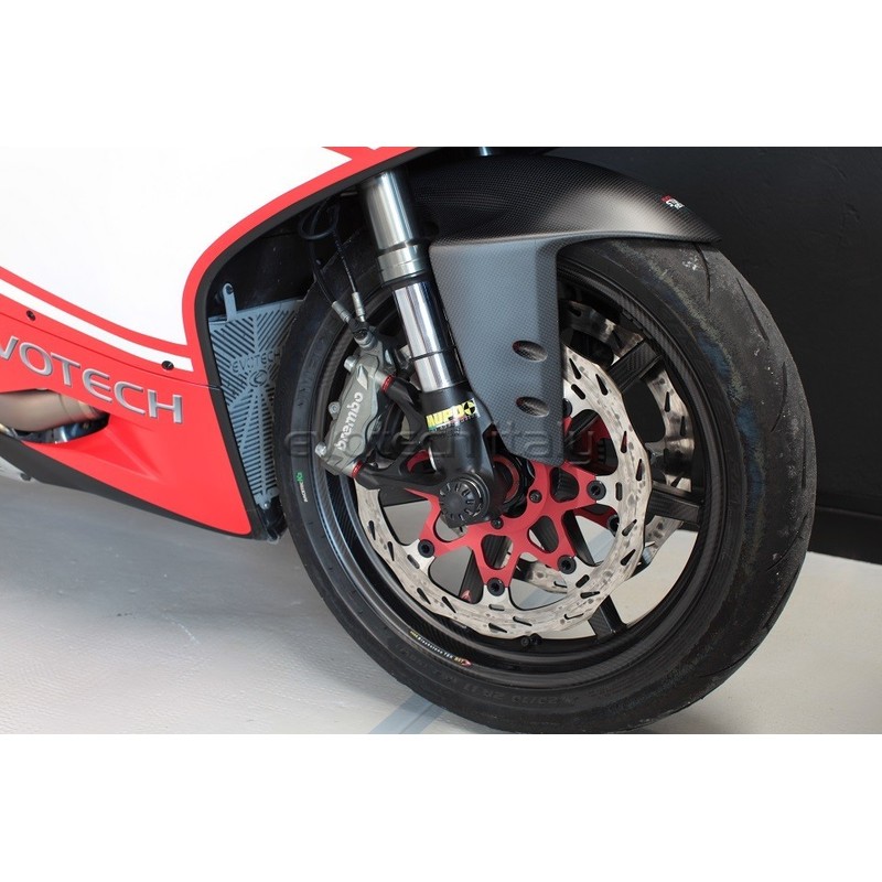Kit perno ruota anteriore acciaio K100 con tamponi DUCATI