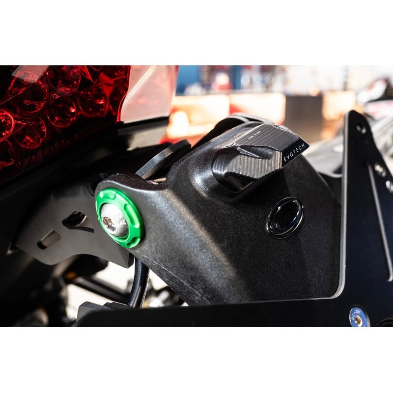 Coppia rondelle speciali in alluminio per supporto targa Evotech HONDA