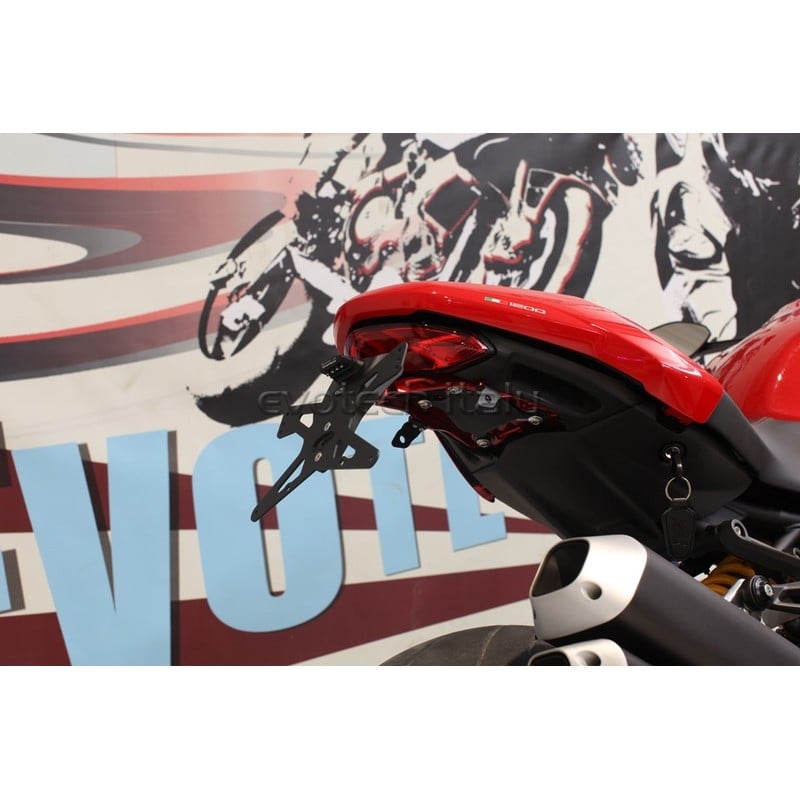 Portatarga Ducati Monster 1200/S 17-20 Versione Premium