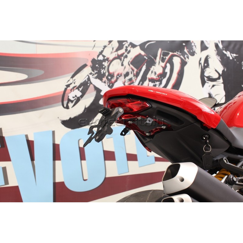 Portatarga Ducati Monster 1200/S 17-20 Versione Premium